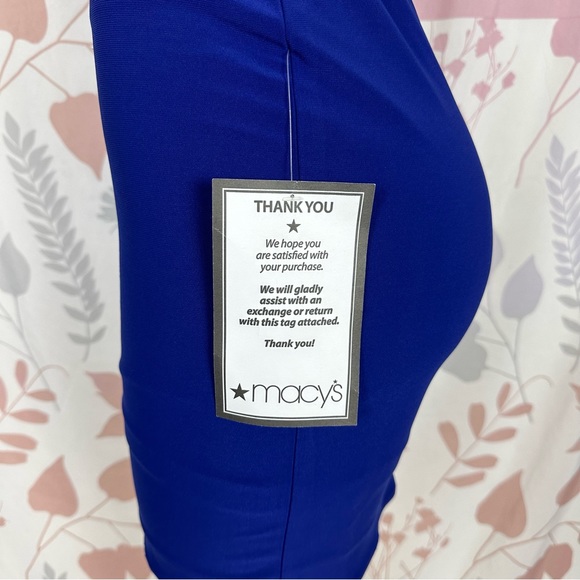 MACY'S MORGAN & CO. ELECTRIC BLUE SHORT DRESS SIZE 1 - Picture 6 of 8